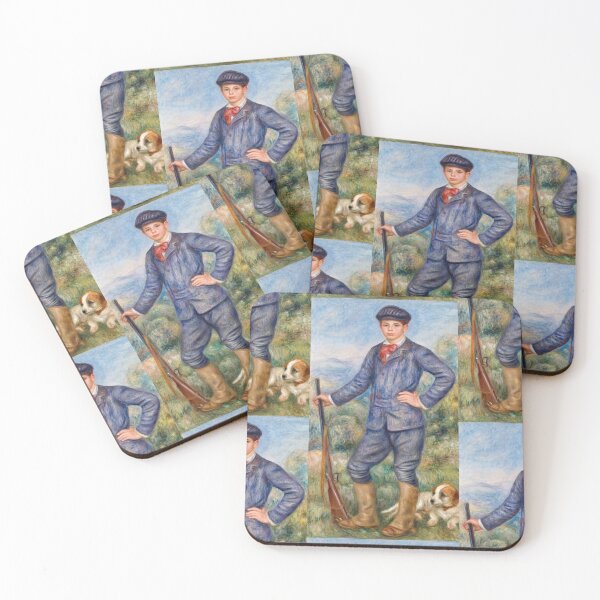 Item preview, Jean Renoir As A Hunter by Pierre-Auguste Renoir: Impressionist Portrait Poster designed and sold by artofuniverse.