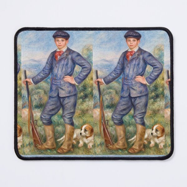 Item preview, Jean Renoir As A Hunter by Pierre-Auguste Renoir: Impressionist Portrait Poster designed and sold by artofuniverse.