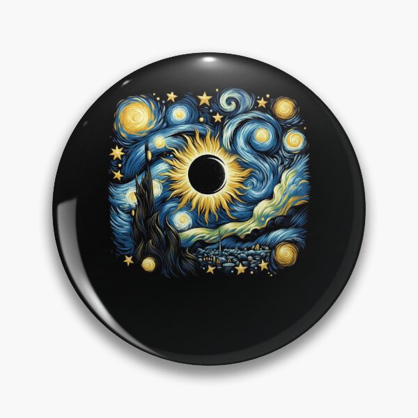 Item preview, Eclipse 2024 Eclipse Eclipse April 8 2024 Eclipse 2024 Van Gogh Solar Eclipse designed and sold by RedPandaDreams.