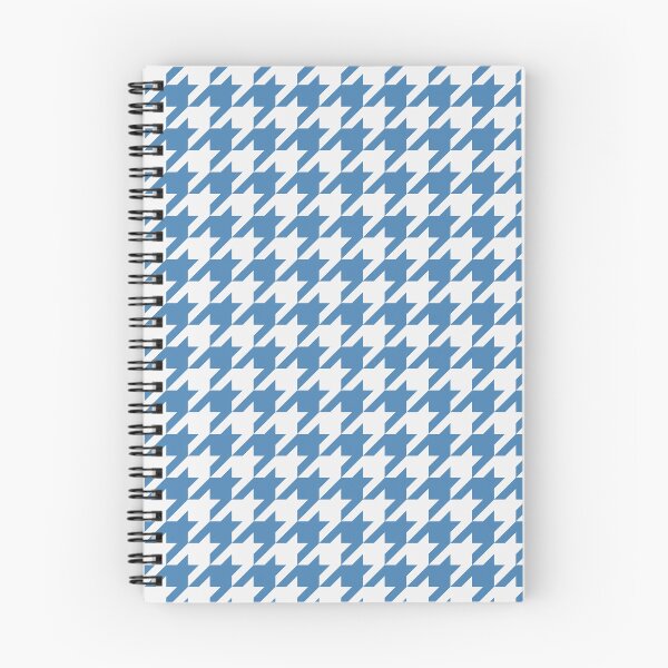 Item preview, White And Steel Blue Houndstooth Pattern designed and sold by pattern-archive.