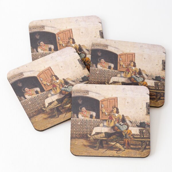 Item preview, Musketeers sitting outside a canteen designed and sold by SharonTheFirst.