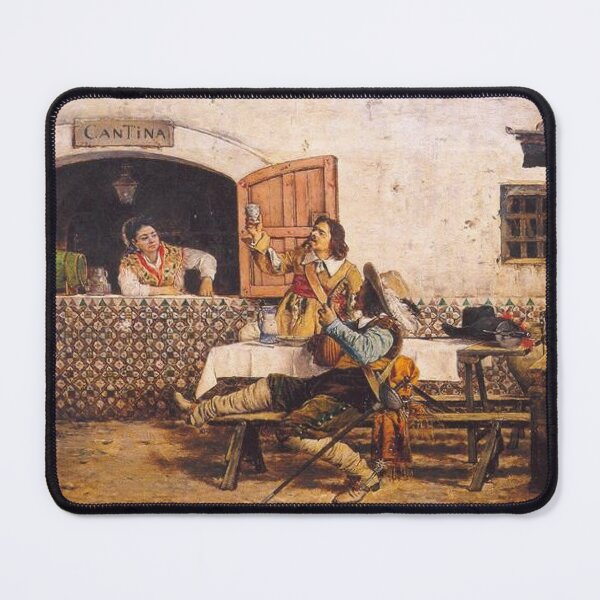Item preview, Musketeers sitting outside a canteen designed and sold by SharonTheFirst.