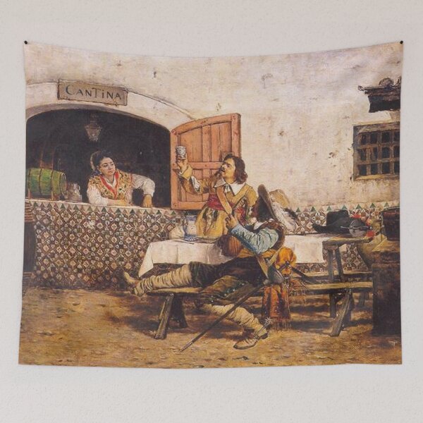 Item preview, Musketeers sitting outside a canteen designed and sold by SharonTheFirst.