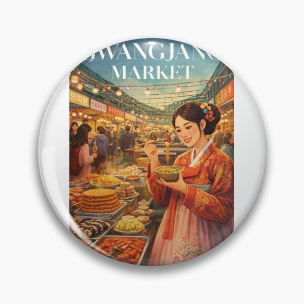 Item preview, Gwangjang Market Seoul Jongno Traditional Food Market Korea designed and sold by Aryabek.