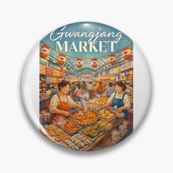 Item preview, Gwangjang Market Seoul Historic Culinary Street Korea designed and sold by Aryabek.