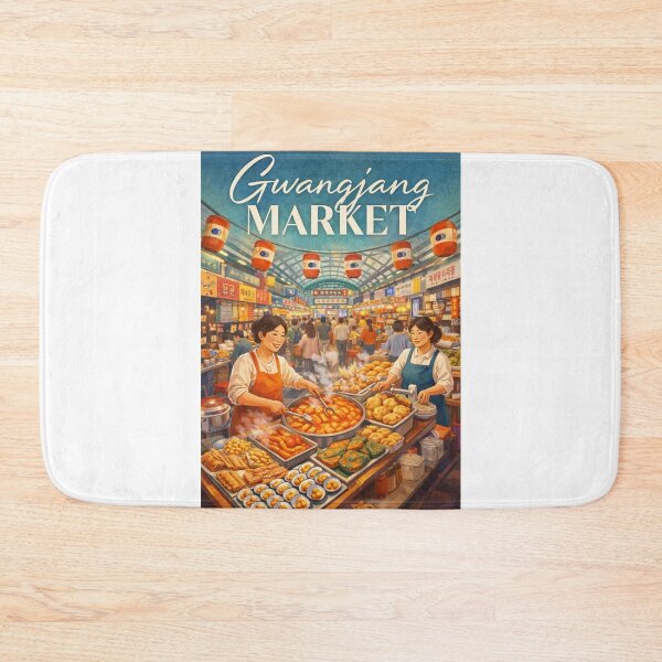 Item preview, Gwangjang Market Seoul Historic Culinary Street Korea designed and sold by Aryabek.