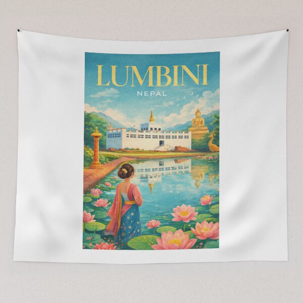 Item preview, Lumbini Maya Devi Temple Rupandehi Nepal Sacred Garden designed and sold by Aryabek.