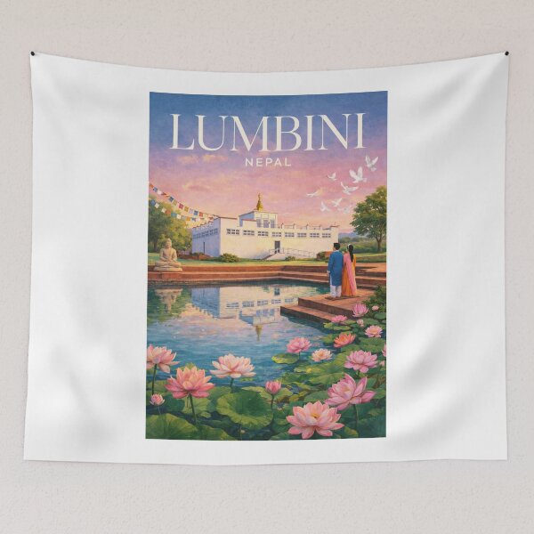 Item preview, Lumbini Sacred Garden Maya Devi Temple Nepal Heritage Site designed and sold by Aryabek.