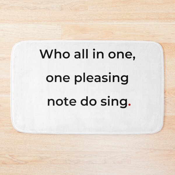 Item preview, "Who all in one, one pleasing note do sing" - print black designed and sold by ariksworld.