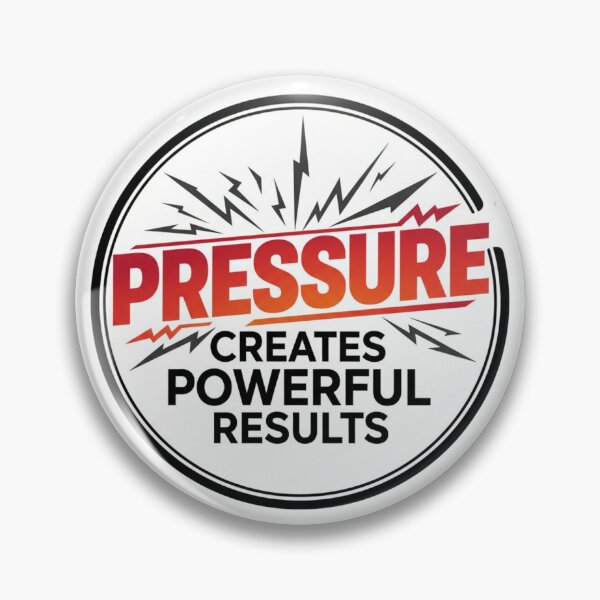 Item preview, Pressure Creates Powerful Results Motivation Quote designed and sold by PrintBreeze.