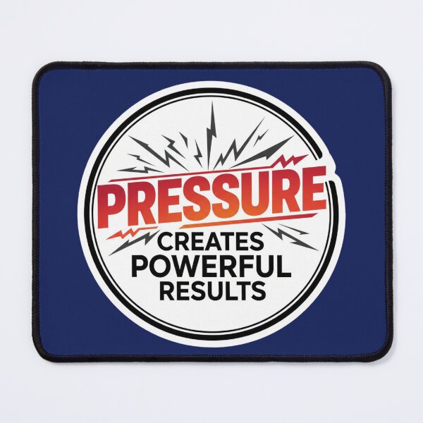 Item preview, Pressure Creates Powerful Results Motivation Quote designed and sold by PrintBreeze.