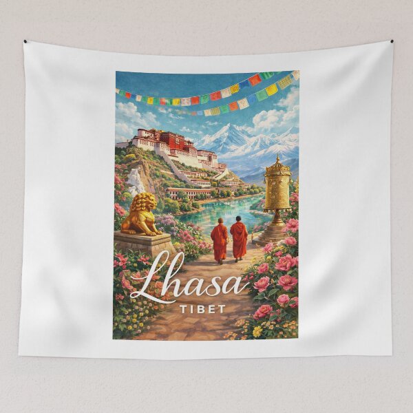 Item preview, Lhasa Potala Palace Tibet Himalayan Capital City designed and sold by Aryabek.