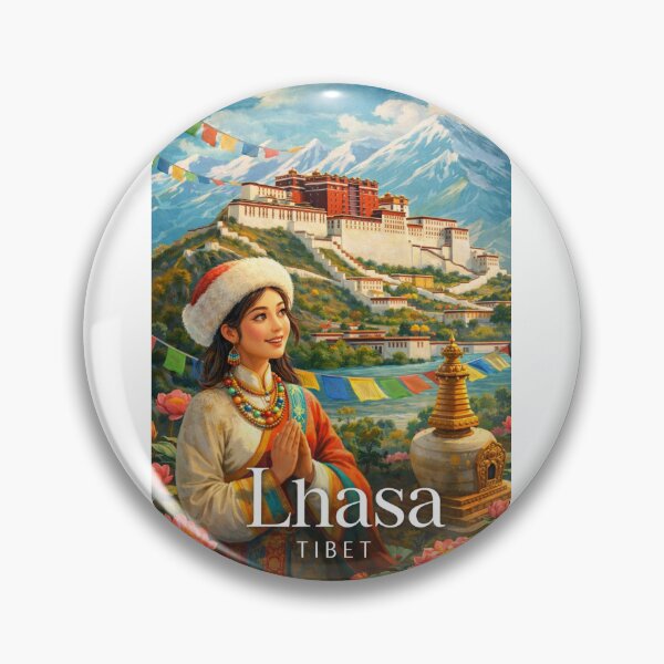 Item preview, Lhasa Potala Palace Jokhang Temple Tibetan Plateau City designed and sold by Aryabek.