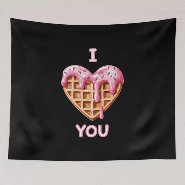 Item preview, I Love You Waffle Dessert Lover  Waffle Lover designed and sold by IdunayaStore.