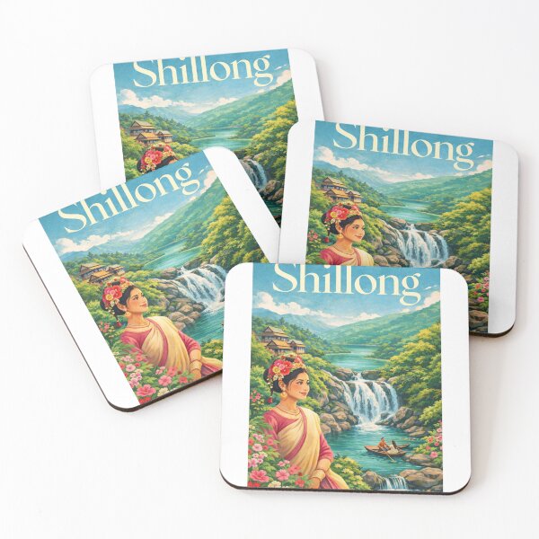Item preview, Shillong Meghalaya Umiam Lake Elephant Falls Khasi Hills Region designed and sold by Aryabek.