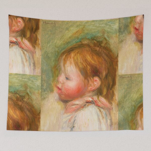 Item preview, Jean Renoir Enfant by Pierre-Auguste Renoir: Warm Impressionist Child Portrait designed and sold by artofuniverse.