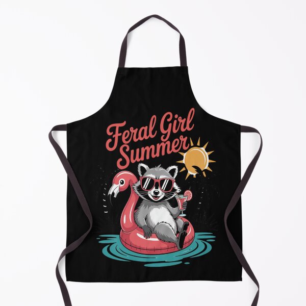 Item preview, Feral Girl Summer Funny Feral Raccoon Summer Vacation designed and sold by TeamLequid.