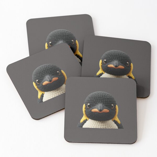 Item preview, Resting Meh Face - Grumpy Crochet Penguin Emblem designed and sold by Drishya-Designs.