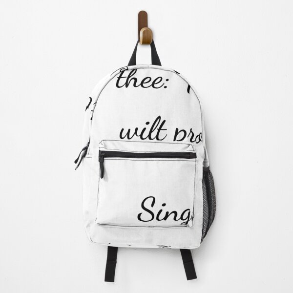 Item preview, "Sings this to thee, 'Thou single wilt prove none'" - handwriting black designed and sold by ariksworld.