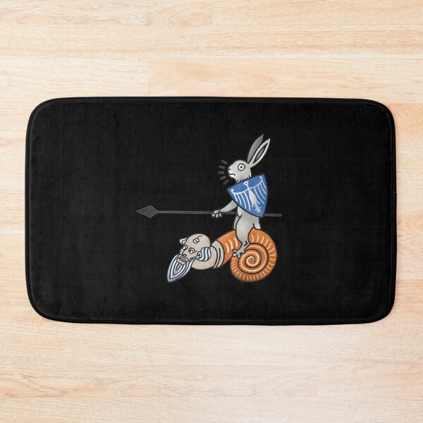 Item preview, Medieval Marginalia Rabbit Jousting Snail designed and sold by wunuhrhzjx25.