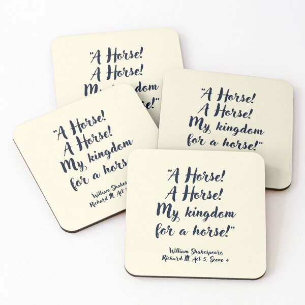 Item preview, Lit Shakespeare Quote from Richard the Third designed and sold by CharlottePlaceArt.