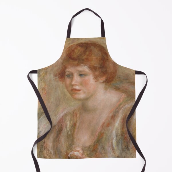 Item preview, Jeune Femme a La Rose by Pierre-Auguste Renoir: Romantic Impressionist Portrait designed and sold by artofuniverse.