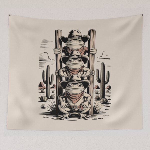 Item preview, lazy western frog - frog cowboy - kawaii frog - cute frog - funny frog - western frog - cowboy frog - sleepy frog - lazy frog - frog lover - cute cowboy - wild west humor - western humor designed and sold by JansenGS.