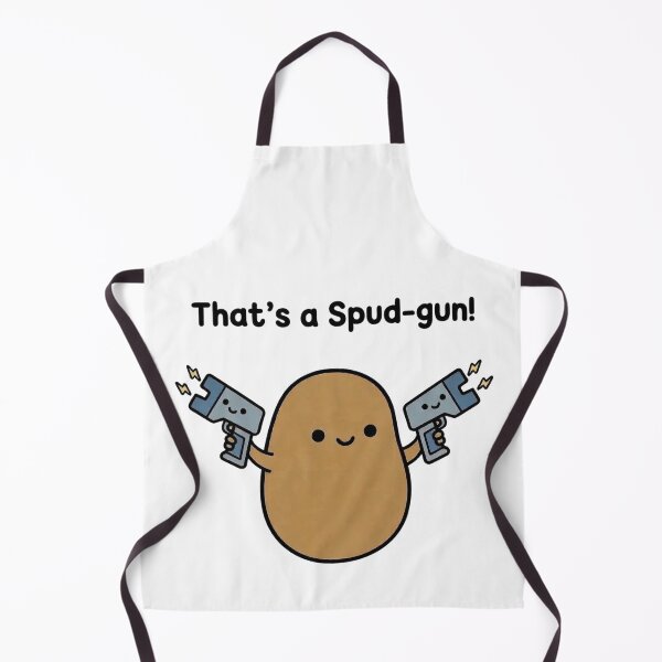 Item preview, That’s a Spud-gun! Funny Potato Pun – Cute Potato Cartoon Dad Joke designed and sold by aiqdelicia.
