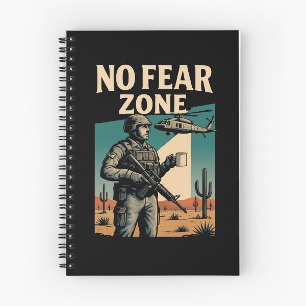 Item preview, No Fear Zone Soldier Design – Military Coffee Humor Desert Scene Bold Tactical Art designed and sold by Bright Nest Studio.