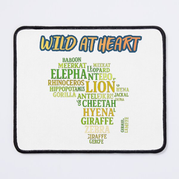 Item preview, Africa Map Animals Word Cloud Safari Wildlife Design designed and sold by GigaFactory.