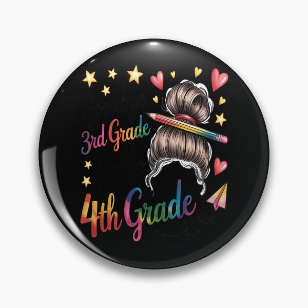 Item preview, Goodbye 3rd Grade Hello 4th Grade Messy Bun Teacher designed and sold by orlodrake.