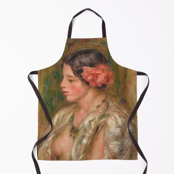 Item preview, Jeune Femme a La Rose by Pierre-Auguste Renoir: Romantic Impressionist Portrait designed and sold by artofuniverse.