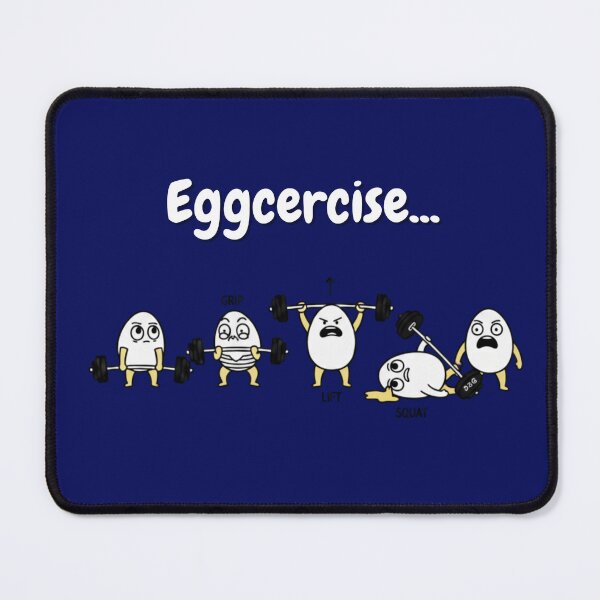 Item preview, Eggcercise… Funny Gym Egg Workout Design designed and sold by SciuProject.