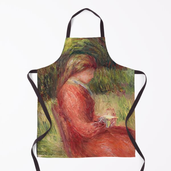 Item preview, Jeune Femme Assise by Pierre-Auguste Renoir: Impressionist Garden Portrait Poster designed and sold by artofuniverse.