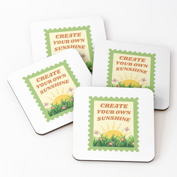 Item preview, Create Your Own Sunshine Retro Nature Quote Art designed and sold by The Happy Mail Co.