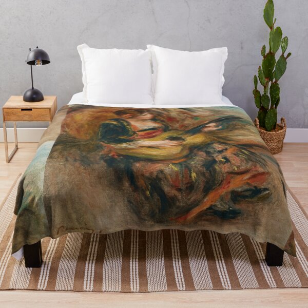 Item preview, Jeune Femme Assise Jouant De La Guitare by Pierre-Auguste Renoir: Romantic Music Print designed and sold by artofuniverse.