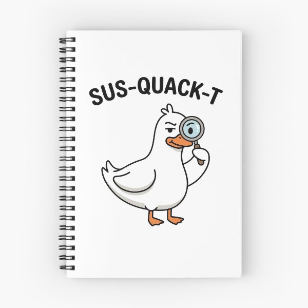 Item preview, Sus-Quack-T – Funny Detective Duck Pun | Cute Suspicious Duck Cartoon designed and sold by aiqdelicia.
