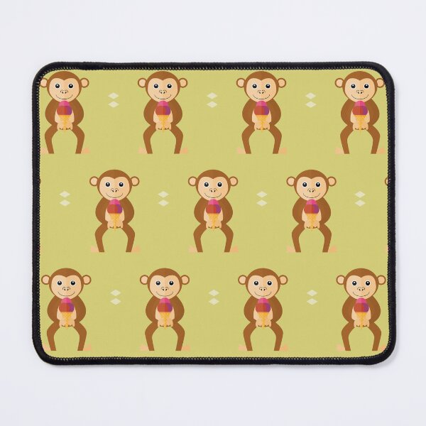 Item preview, Monkeys with ice cream on green designed and sold by reneesillus.