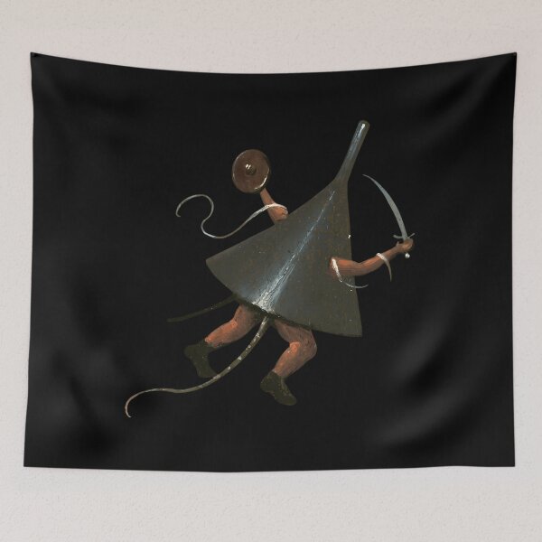 Item preview, Surreal Medieval Marginalia Figure Art designed and sold by wunuhrhzjx25.
