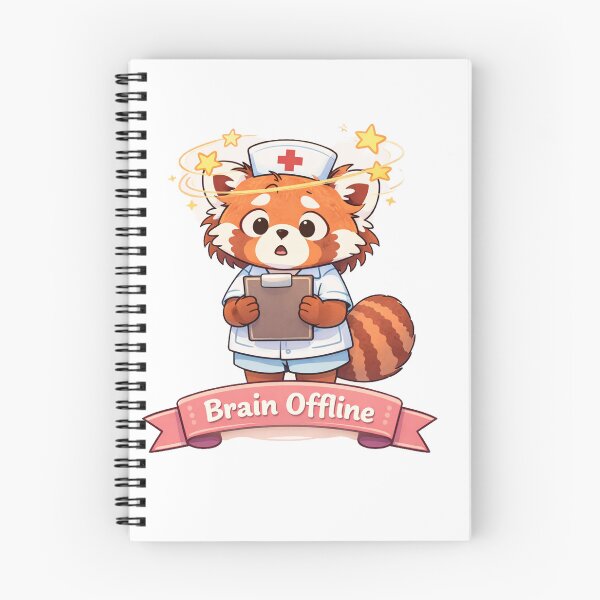 Item preview, Brain Offline – Nurse Panda designed and sold by Creative and Humorous Arts.
