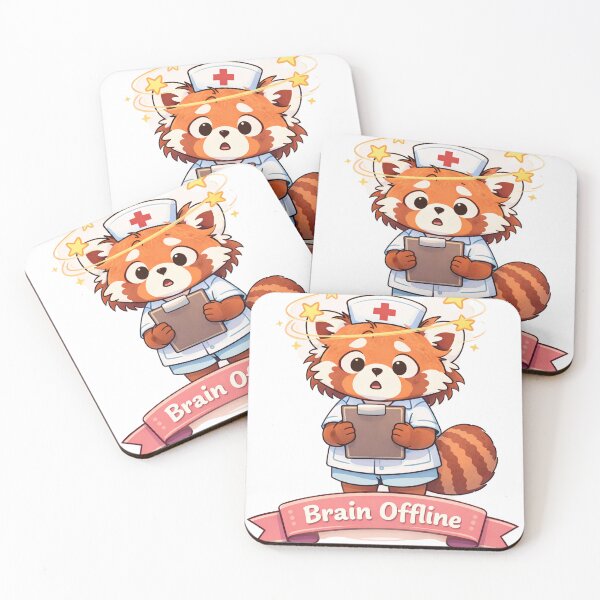 Item preview, Brain Offline – Nurse Panda designed and sold by Creative and Humorous Arts.