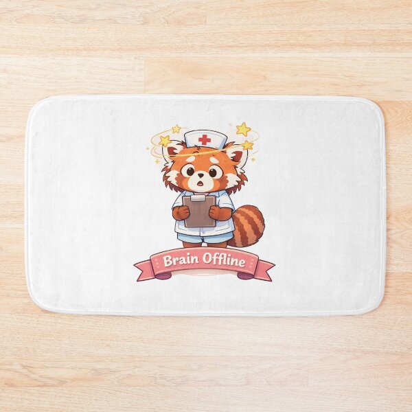 Item preview, Brain Offline – Nurse Panda designed and sold by Creative and Humorous Arts.