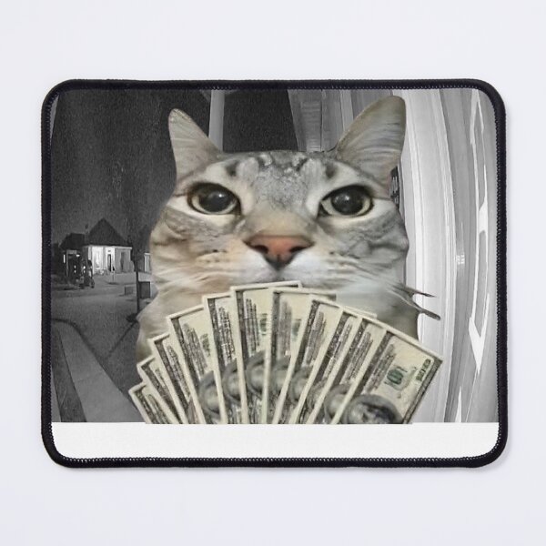 Item preview, There is Motion at Your Front Door Funny Cat Motion Meme designed and sold by valery-kenz.