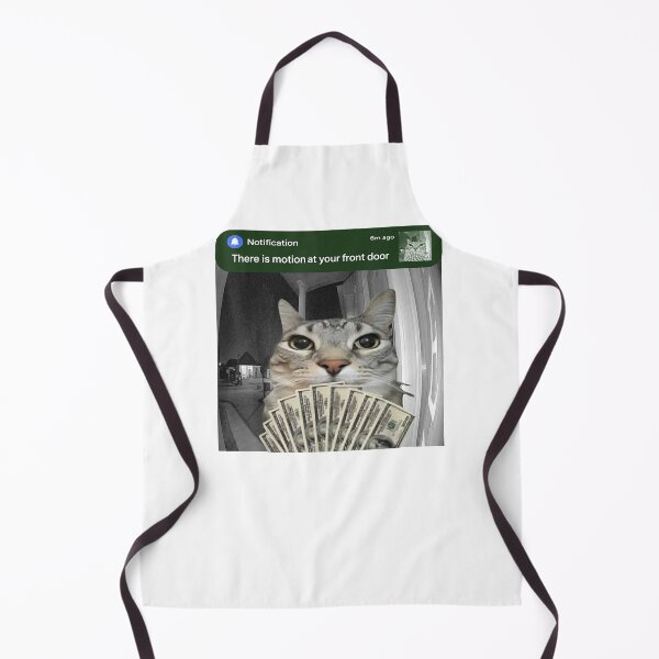 Item preview, There is Motion at Your Front Door Funny Cat Motion Meme designed and sold by valery-kenz.