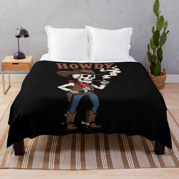 Item preview, Funny Skeleton Cowboy Drinking Coffee Art designed and sold by wunuhrhzjx25.