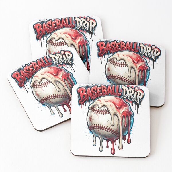 Item preview, Baseball Drip for Boys Ice Cream Drip Baseball Stuff Lover Retro Sport Art designed and sold by NADIASHOP86.