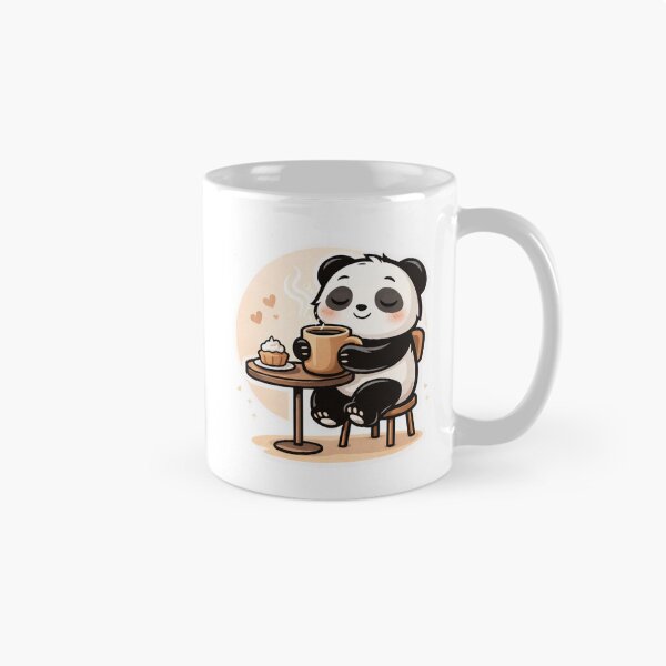Item preview, Cute Panda Coffee Time – Cozy Aesthetic Kawaii Panda Self Care Design designed and sold by snaperos.