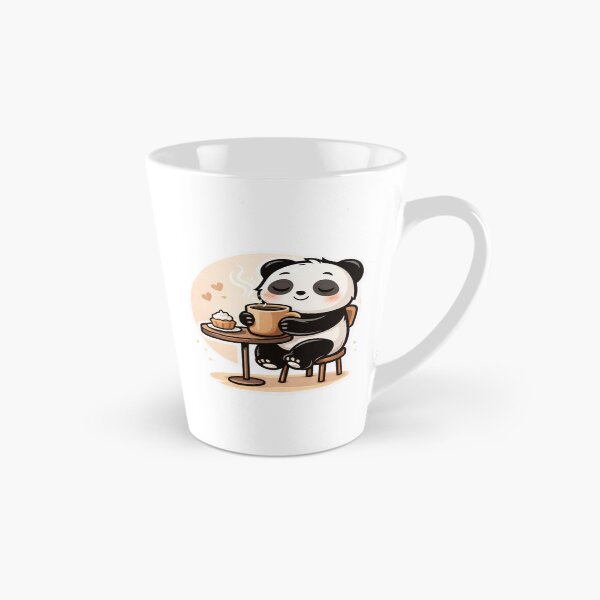 Item preview, Cute Panda Coffee Time – Cozy Aesthetic Kawaii Panda Self Care Design designed and sold by snaperos.