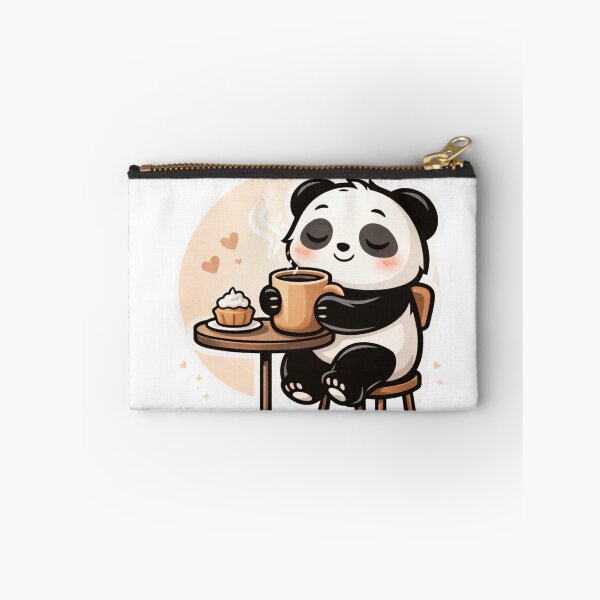 Item preview, Cute Panda Coffee Time – Cozy Aesthetic Kawaii Panda Self Care Design designed and sold by snaperos.