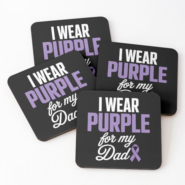 Item preview, I Wear Purple For My Dad Epilepsy Awareness Pancreatic Cancer Support Purple Ribbon designed and sold by IdunayaStore.